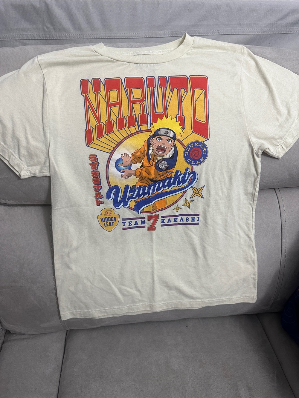 Naruto Uzumaki Graphic Tee - Cream
